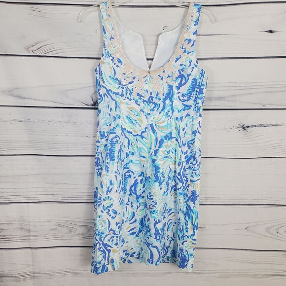 Lilly Pulitzer Gaby Shift Dress Bennet Blue Sz.0 - Picture 6 of 10